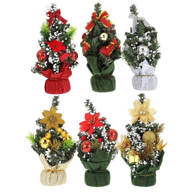 6 pezzi piccoli alberi di Natale festa di Natale favoloso tavolo De
