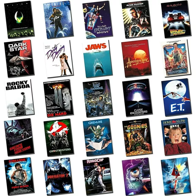 Movie Posters 80s 90s METAL SIGNS WALL PLAQUE Poster Prints Films MAN CAVE Decor