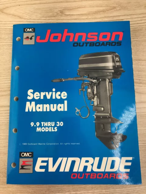 1990 OMC 9.9 10 14 15 20 25 28 30 35 HP Johnson Evinrude Service Manual 507871