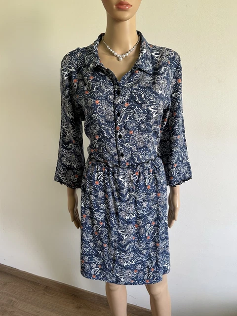Robe Longue Miss Captain Taille 38 - Multicouleur, Viscose/polyester, Longueur 125 Cm, Occasion Très Bon état