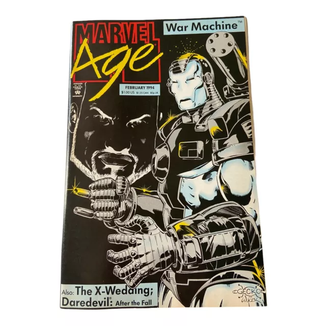 Marvel Age #133 1994 War Machine / The X-Wedding Daredevil: After The Fall