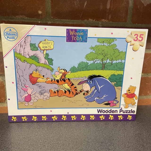 DISNEY WOODEN JIGSAW Puzzle Winnie the Pooh Tigger Eeeyore Children 35 ...