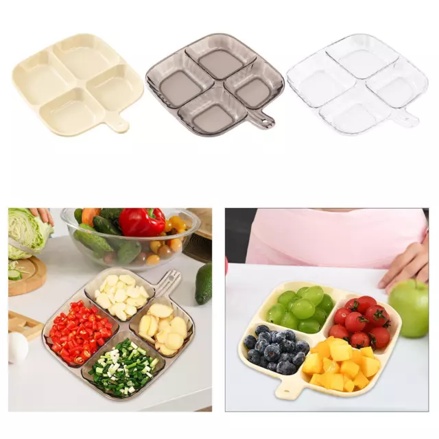 Divided Serving Tray Veggie Trays for Serving for Dining Room Party Supplies