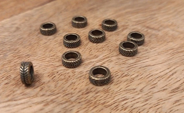 10 Bartperlen, Wikingerperle, Haar Perle, Rasta (23) 3