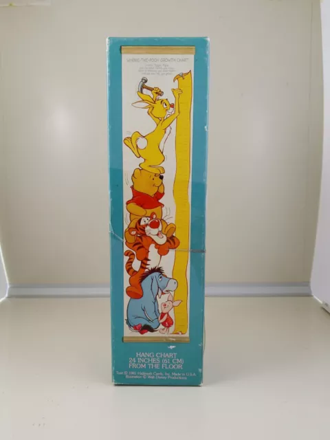 1981 Hallmark Winnie The Pooh Growth Chart (Opened for Pictures - READ DESC)