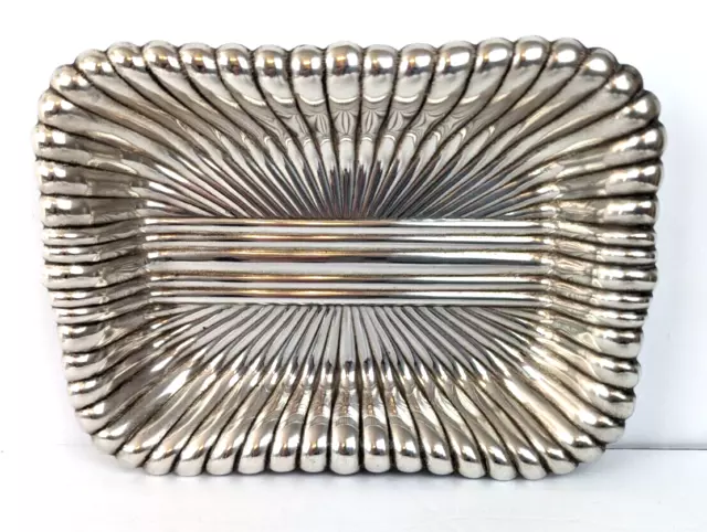 Reed & Barton Sterling Silver 1938 Art Deco Ruffle Fluted  7" Dish Tray X306