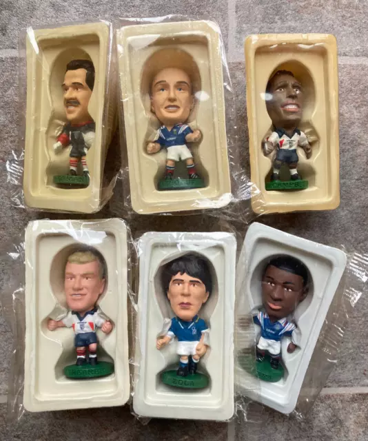 Set Of 6 World Cup 98 Players - Shearer Zola Vieira Corinthian Prostars Figures