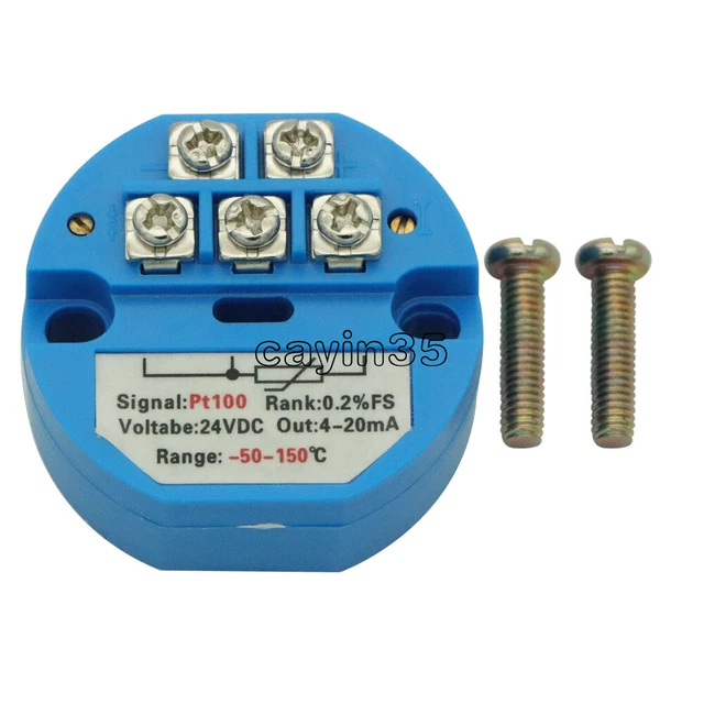 5 X CONVERTISSEUR de température RTD PT100 DC24V 50-100 degrés sortie 0