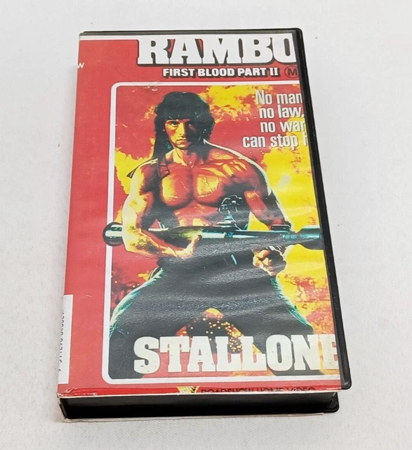 VINTAGE RAMBO FIRST Blood Part II - Sylvester Stallone - VHS Video Tape ...