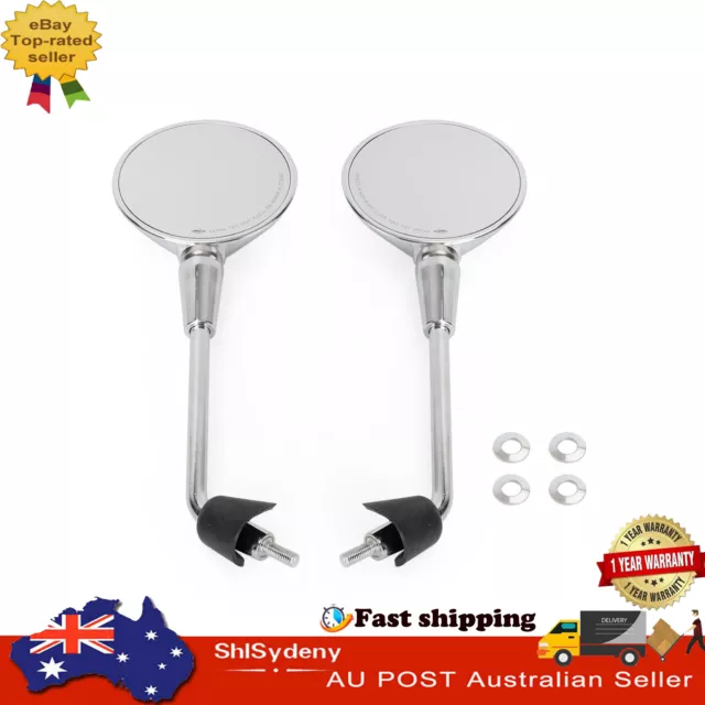 Left & Right Rearview Mirror Chrome For Vespa Primavera 50 125 150 2014-2022