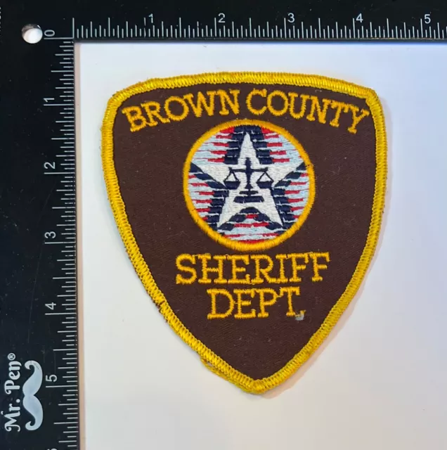 VINTAGE OBSOLETE Brown County WI Wisconsin Sheriff Department Patch