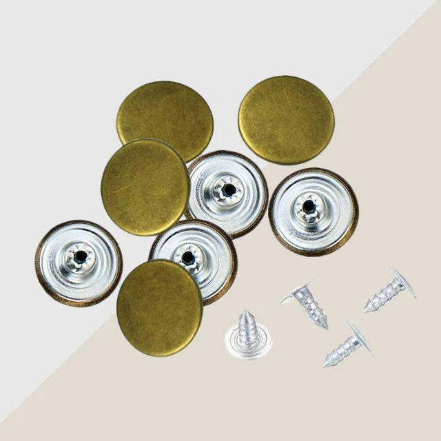 Qoosea 120 Sets Boutons Pression Métal 12,5mm - Kit Complet 4 Coloris Avec Outils