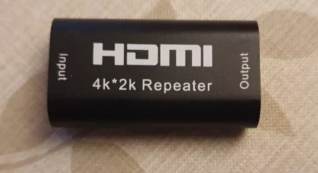 Repetidor Amplificador Señal HDMI Adaptador UHD 4k