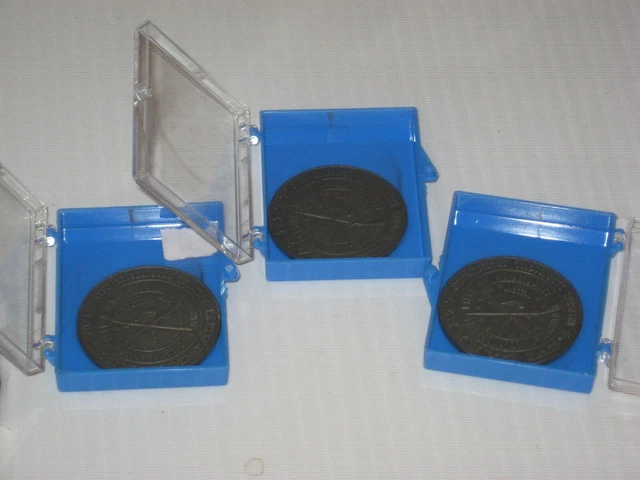 3 - Levi Garrett MUZZLE LOADING award medals in cases