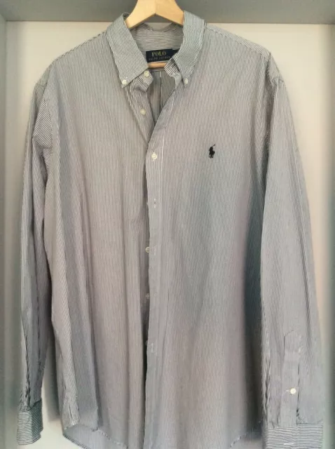 Chemise noir online ralph lauren