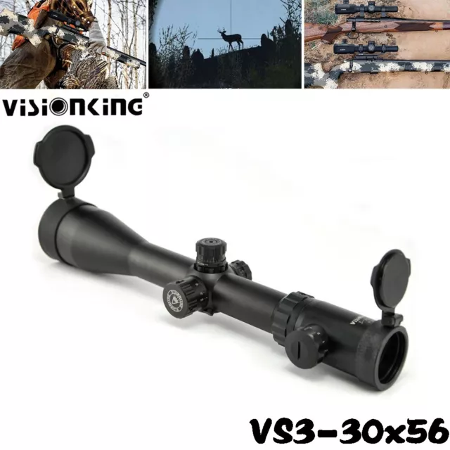 Visionking 3-30X56 35 MM tube first focal plane FFP Rifle scope High Zoom target