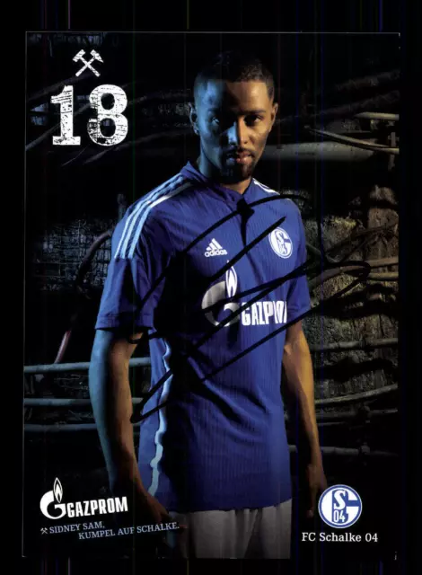 Sidney Sam Autogrammkarte FC Schalke 04 2014-15 Original Signiert+A 132810