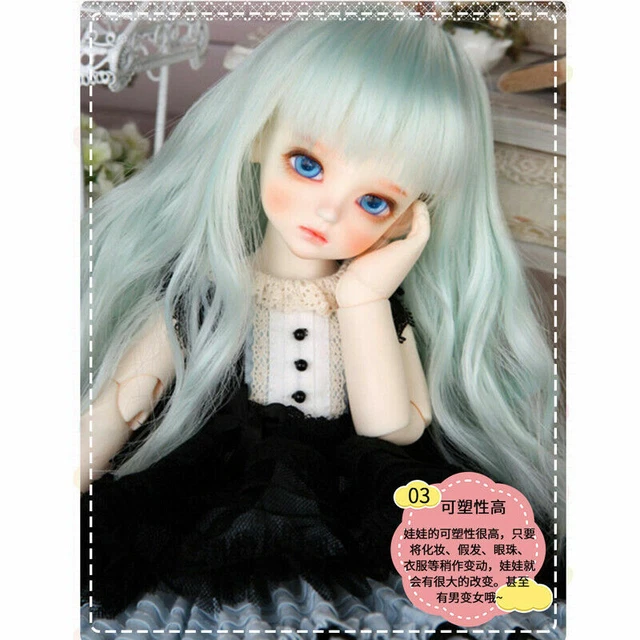 1/6 BJD Doll Resin Jointed Body Girls GIFT Face Makeup Eyes Clothes Wig Hair SET 4