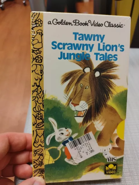 TAWNY SCRAWNY LION'S Jungle Tales VHS Tape Golden Book Video Classic ...