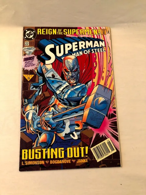 Superman The Man of Steel #22 DC Comics 1993 Reign of the Supermen Busting Out