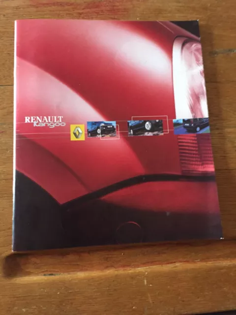 Catalogue Brochure Renault Kangoo Octobre 2001