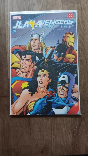 JLA Avengers #1 of 4. Busiek/Perez Wraparound Cover.  2003 Marvel/DC