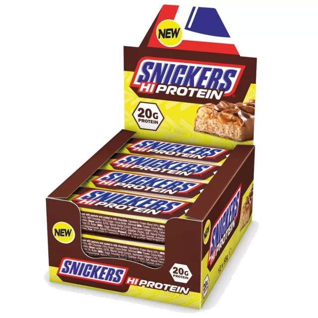 SNICKERS HI-Protein Bar 55g - Original - Confezione 12 barrette