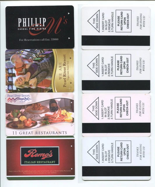 Pearl River Resort Hotel Room Key Cards Used 4 All Different Free Shipping
