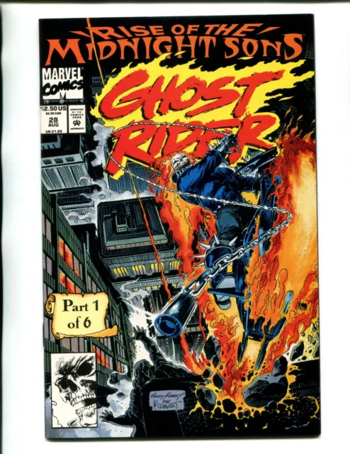 Ghost Rider #V2 #28 Nm- W/Open Polybag & Poster 1992! 1St Lilith & Midnight Sons