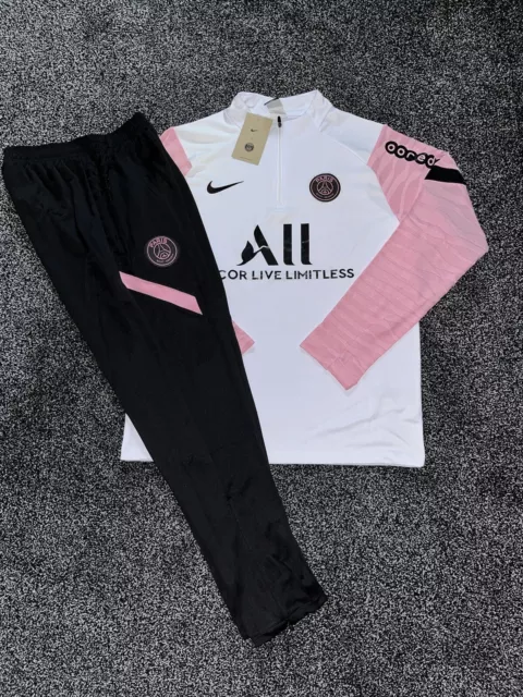TUTA NIKE PSG 21 22 Strike quarto cerniera taglia M adulti EUR