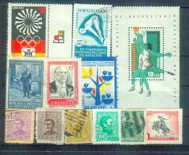 Lot Briefmarken aus Uruguay