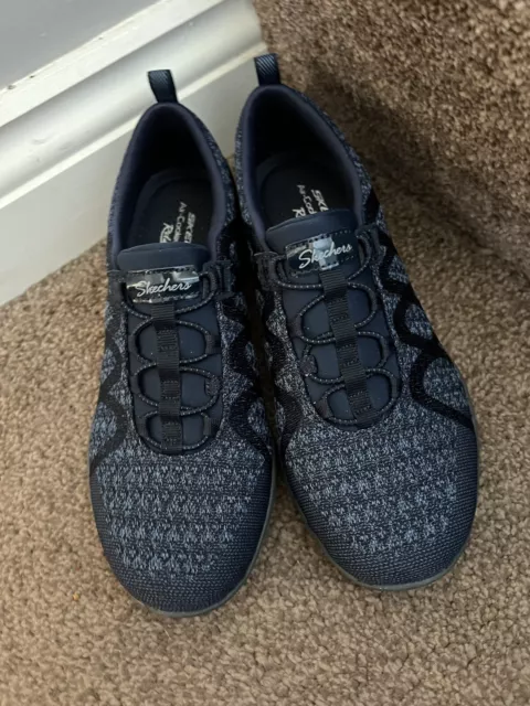 Skechers relaxed fit breathe easy fortune top knit women's slip on shoes
