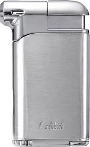 COLIBRI PACIFIC AIR II ANGLED FLAME PIPE LIGHTER / CHROME ** NEW in BOX **