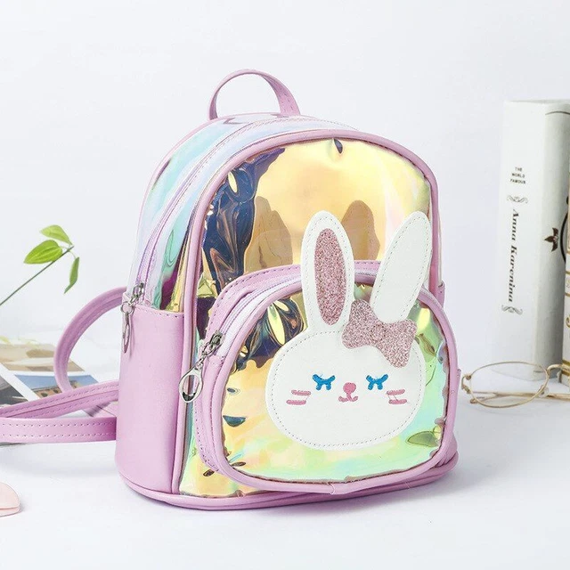 Children Transparent Backpack Cartoon Cute Primary SchoolBackpack Colorful Laser 3