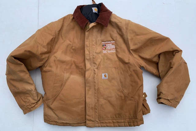 Carhartt men's arctic quilt lined duck traditional jacket j002 2025