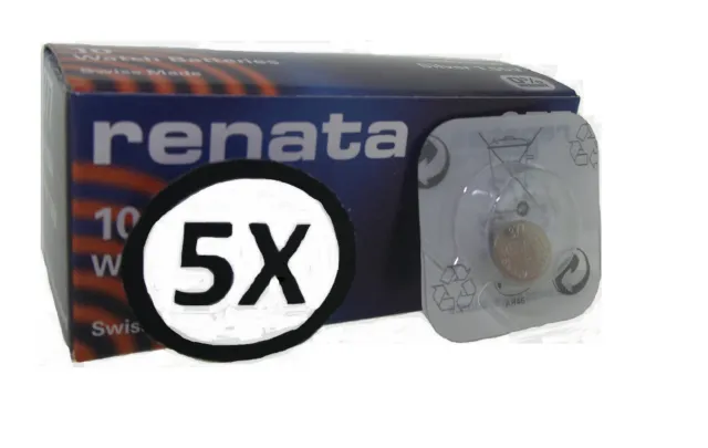 Montre piles 5 x batterie de montre Renata fabrication suisse oxyde d'argent [toutes tailles]