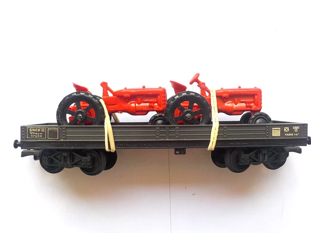 Wagon bâché à bogies type Rils, décoration CONTREX | Trains de rêve