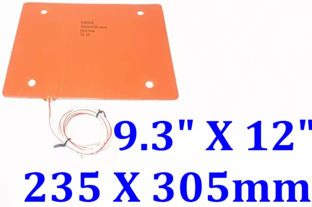 9.3" X 12" 235 X 305mm 600W 4 Holes Creality CR10 MINI 3D Printer HeatedBed Pad