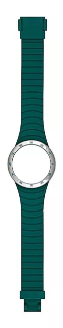Hip Hop Metal Solare Shaded Spruce  Cinturino Per Cassa Da 42 Mm Hbu0775  Nuovo