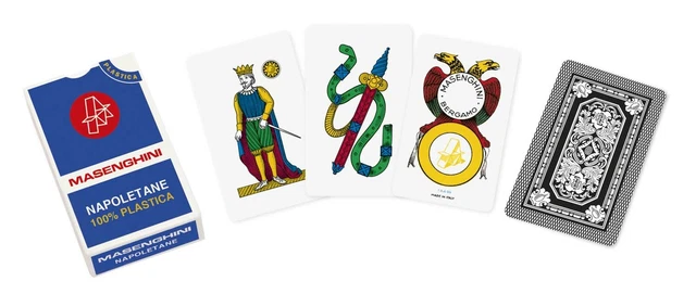 Dal 10071 - Napoletane Italia Cartes de Jeu Régionales, Trousse Rouge, à partir de 3 Ans
