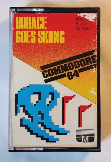 HORACE GOES SKIING - Melbourne House - Commodore 64 C64 C128 - TESTED see photo