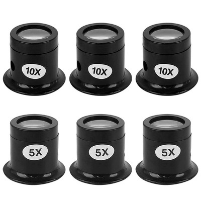 AM-Tech 3pc Set degli occhi Loop; ingrandimento Occhio Vetro Lente D'Ingrandimento Orologio 