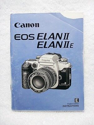Libro de instrucciones CANON EOS ELAN II / ELAN IIE | Esquina rasgada en la cubierta | $7.75 |