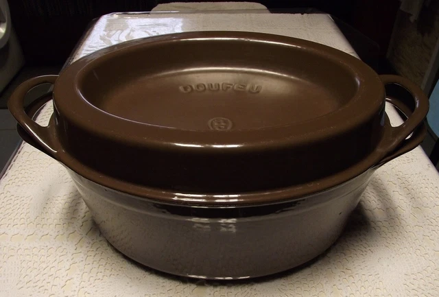 Cocotte Fonte émaillée Cousances Le Creuset Vintage 20 cm