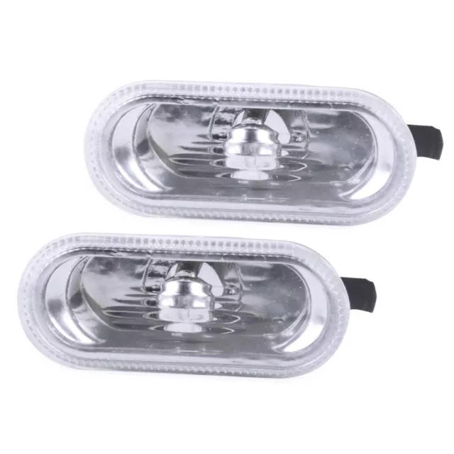 Pair Side INDICATOR  Clear Turn Signal Lamp Fit For VW Golf Jetta Bora Passat ut