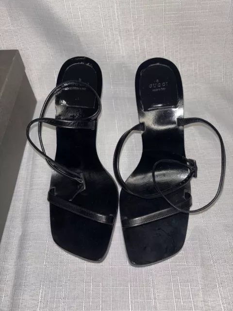 Black Gucci Heel Size 8 With Box