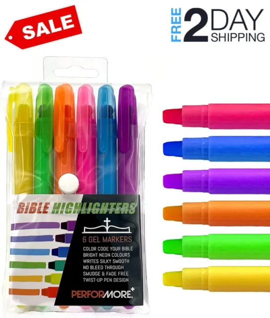 8 Dusty Bible Highlighters No Bleed or Smear, Bible Safe Gel Highlighters,  Bible Markers Pens, Dry Highlighters Set, Journaling Supplies 
