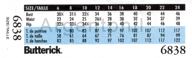 Butterick 6838 Misses Petite Loose Fitting Diamond Neck Nightgown Sewing Pattern 3
