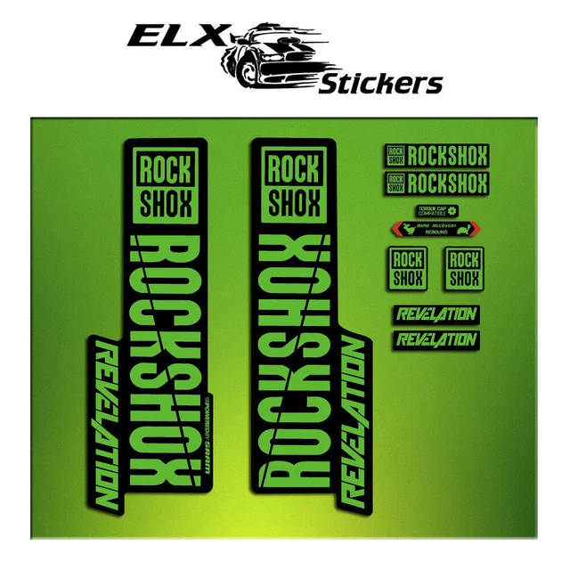 Adesivi Adesivi Forcella Rock Shox Revelation 2018 Elx63 Forcella Aufkleber Deca