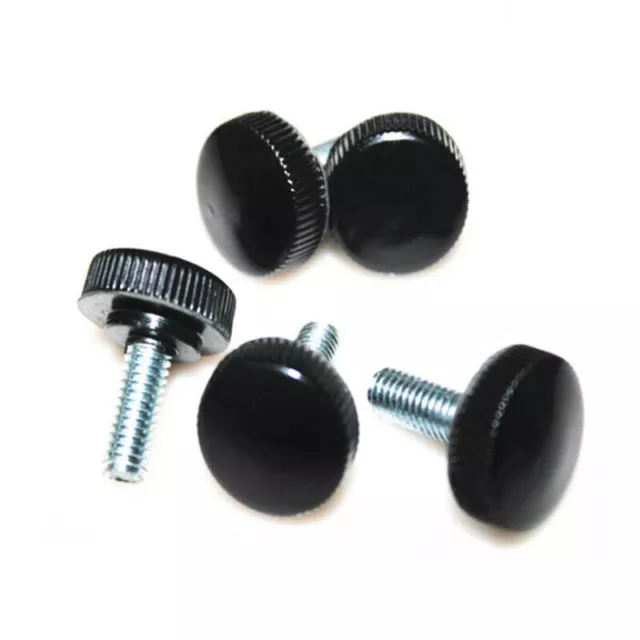 M3,4,5,6 Black Bakelite + Zinc-plated Steel Knurled Thumb Screw Hand Twist Bolts